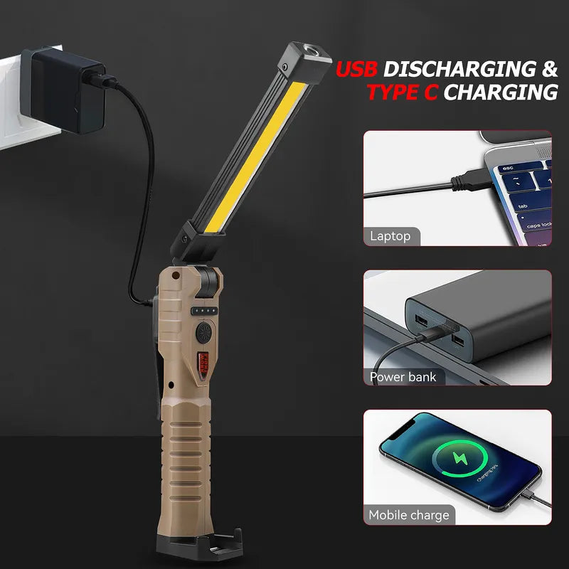 Kepeak Rechargeable Work Light 180° Swivel BBQ Camp Car Repair