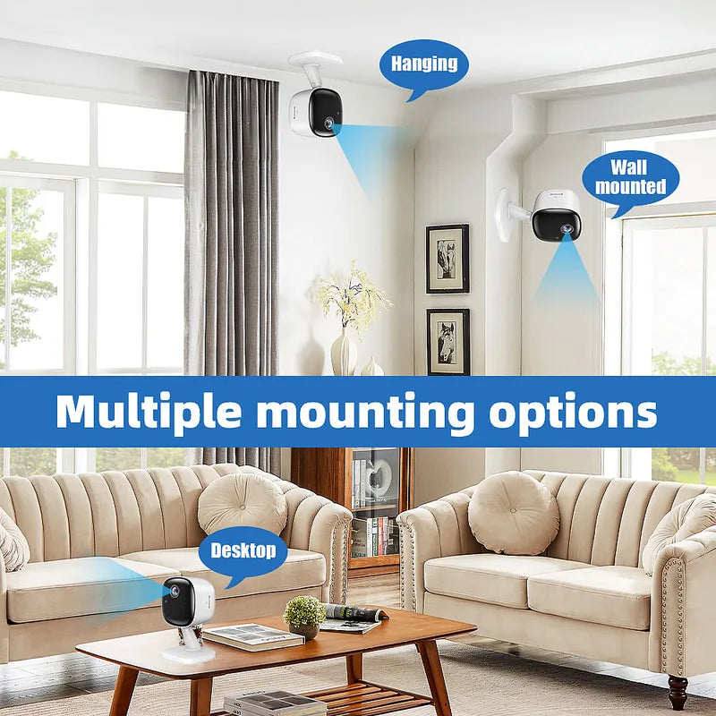 1080P WiFi Security Camera Indoor Night Vision Two Way Audio Home Cam