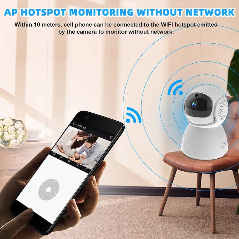 5G Dual Band WiFi Security Camera 1080P Night Vision Baby Monitor