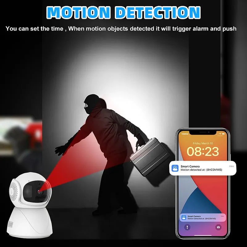 5G Dual Band WiFi Security Camera 1080P Night Vision Baby Monitor