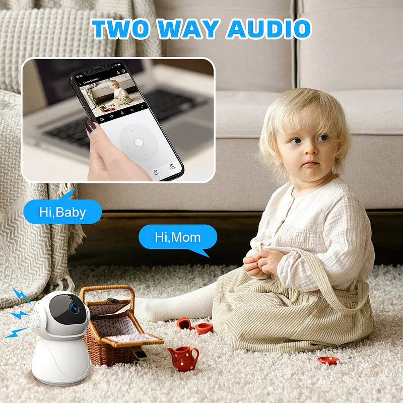 5G Dual Band WiFi Security Camera 1080P Night Vision Baby Monitor