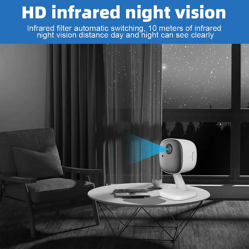 1080P WiFi Security Camera Indoor Night Vision Two Way Audio Home Cam