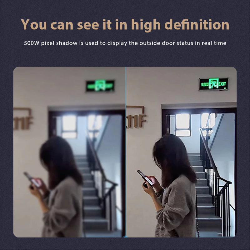Wireless Doorbell Camera 4.3 Inch IPS Screen 2.4G Two Way Audio Night Vision
