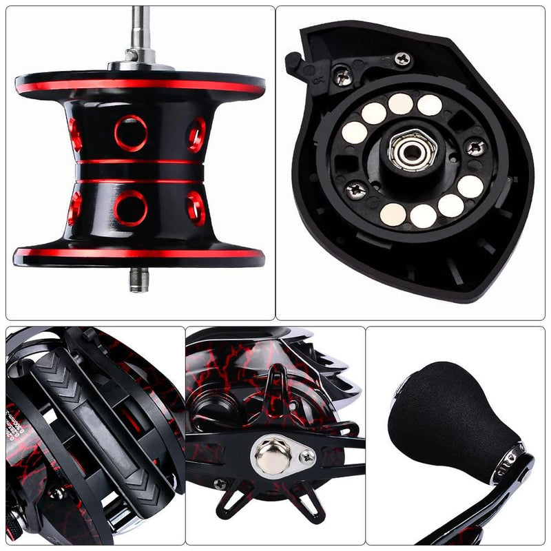 Kepeak Metal Drop Wheel 18 +1 Axis Vertical Fishing Reel