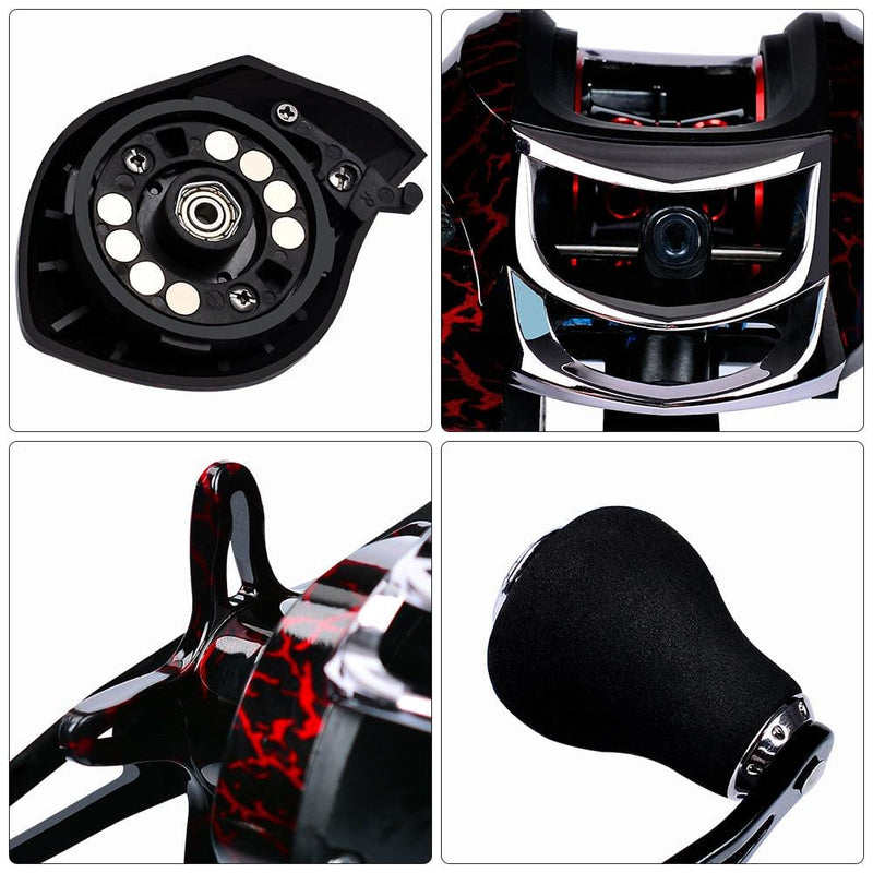 Kepeak Metal Drop Wheel 18 +1 Axis Vertical Fishing Reel