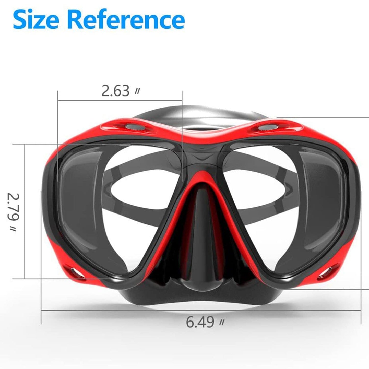 Kepeak Non-fog Snorkeling Diving Tempered Glass Mask Goggles - KEPEAK-Pro