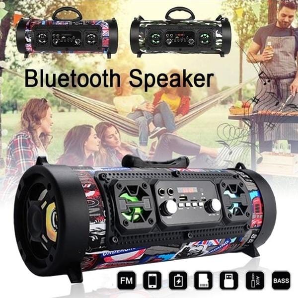 Kepeak Outdoor USB/AUX/TF Card Bluetooth 4.2 Subwoofer Wireless Speaker