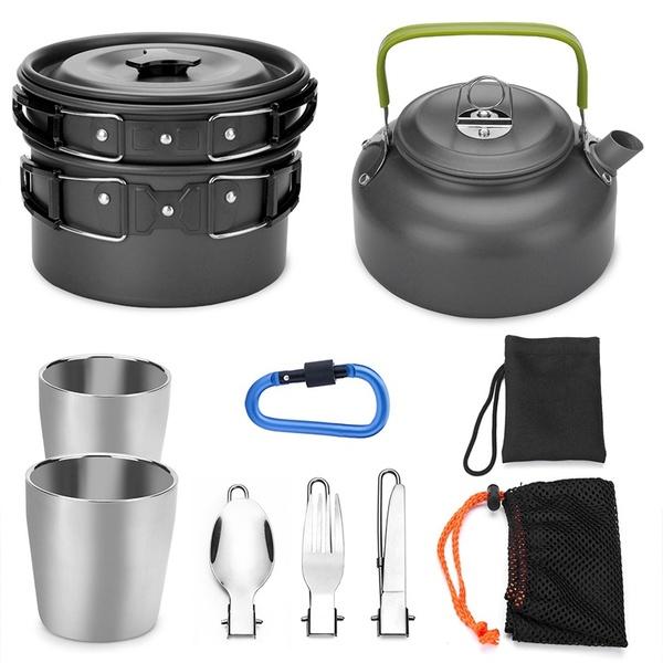 Kepeak 10 Piece Camping Cooker Mess Kit
