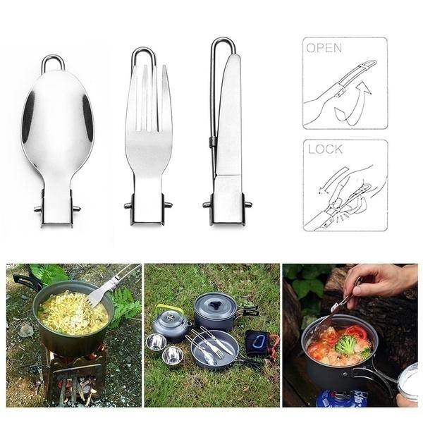 Kepeak 10 Piece Camping Cooker Mess Kit