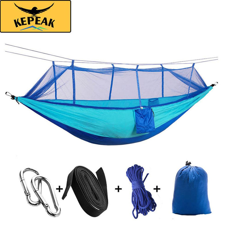 Kepeak 10-foot Single/Double Camping Hammock With Mosquito Net