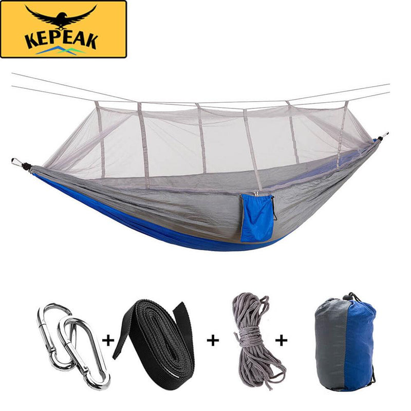 Kepeak 10-foot Single/Double Camping Hammock With Mosquito Net