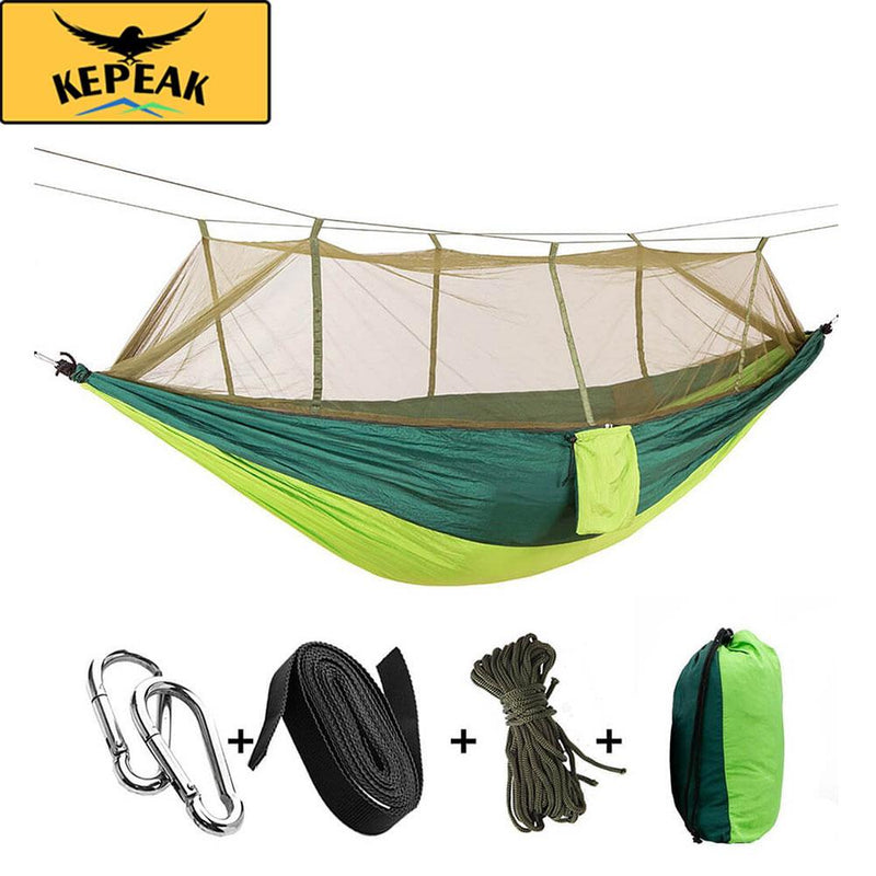 Kepeak 10-foot Single/Double Camping Hammock With Mosquito Net