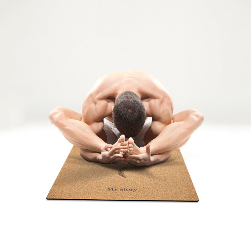 KEPEAK Cork Yoga Mat- Non-Slip Sweatproof Surface