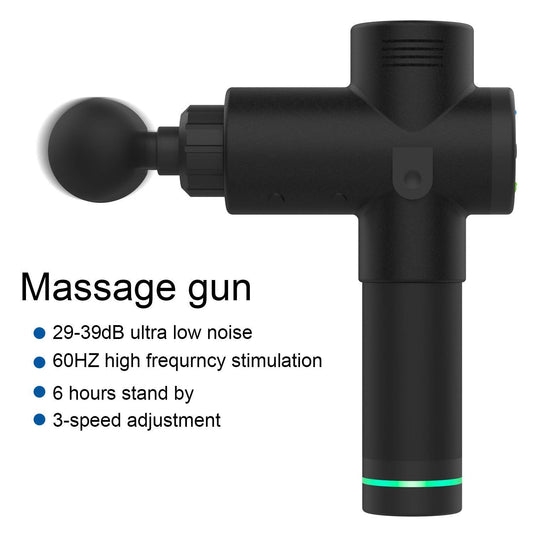 Best Therapy Massage Guns Relief Muscle Massager Pain 3 Gears 4 Heads With Bag