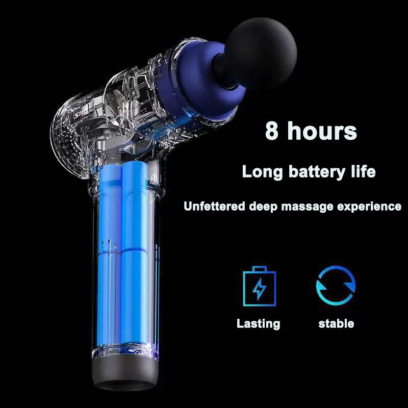 Sonic Handheld Percussion Massage Gun-Includes 5 Massage Heads