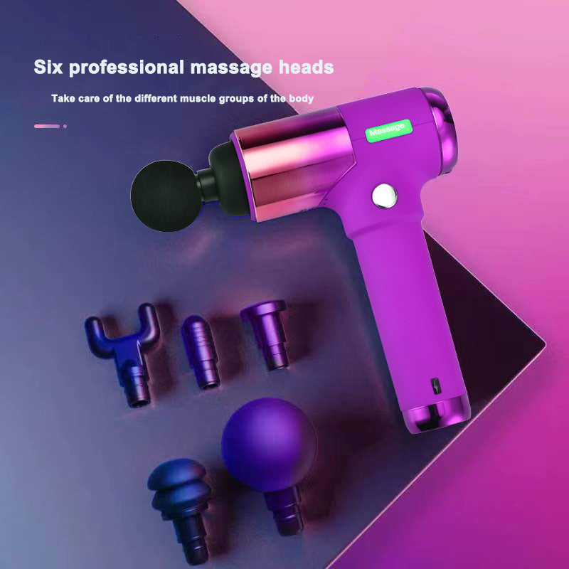 Sonic Handheld Percussion Massage Gun-Includes 5 Massage Heads