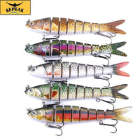5PC 13.7 cm 27 g Sinker Shaker 8-segment Bait, Bass Isca Crankbait Fishing Tackle - KEPEAK-Pro
