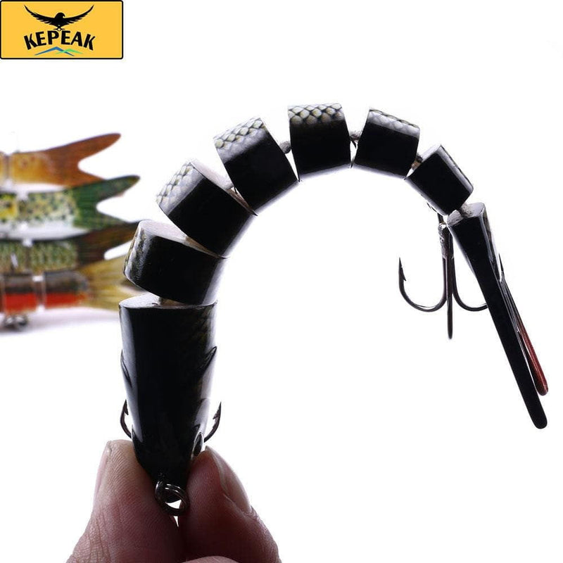 5PC 13.7 cm 27 g Sinker Shaker 8-segment Bait, Bass Isca Crankbait Fishing Tackle