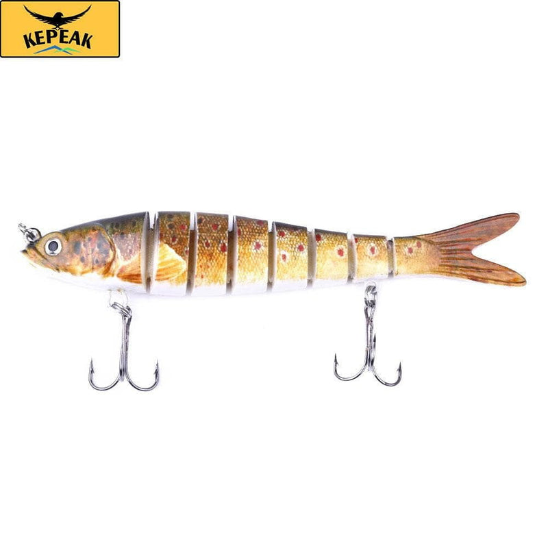 5PC 13.7 cm 27 g Sinker Shaker 8-segment Bait, Bass Isca Crankbait Fishing Tackle