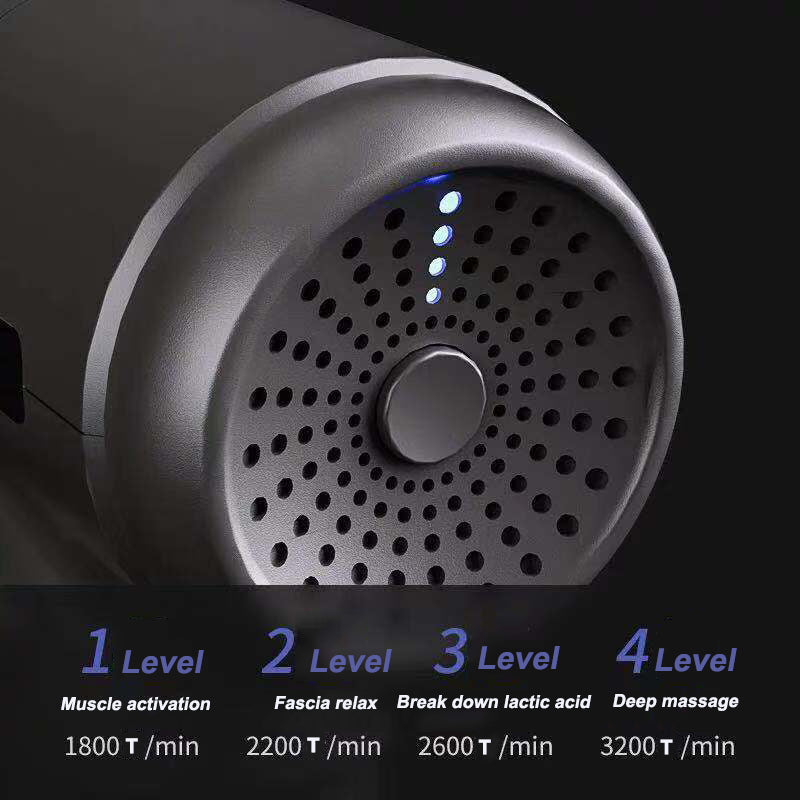 Sonic Handheld Percussion Massage Gun-Includes 5 Massage Heads
