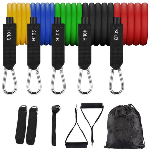 Kepeak Fitness Band + Handle + Waterproof Tote Bag + Leg Ankle Band Resistance Band Set - KEPEAK-Pro