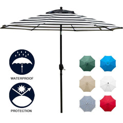 Kepeak 6 Colors 8 Sturdy Ribs Outdoor Umbrella - KEPEAK-Pro