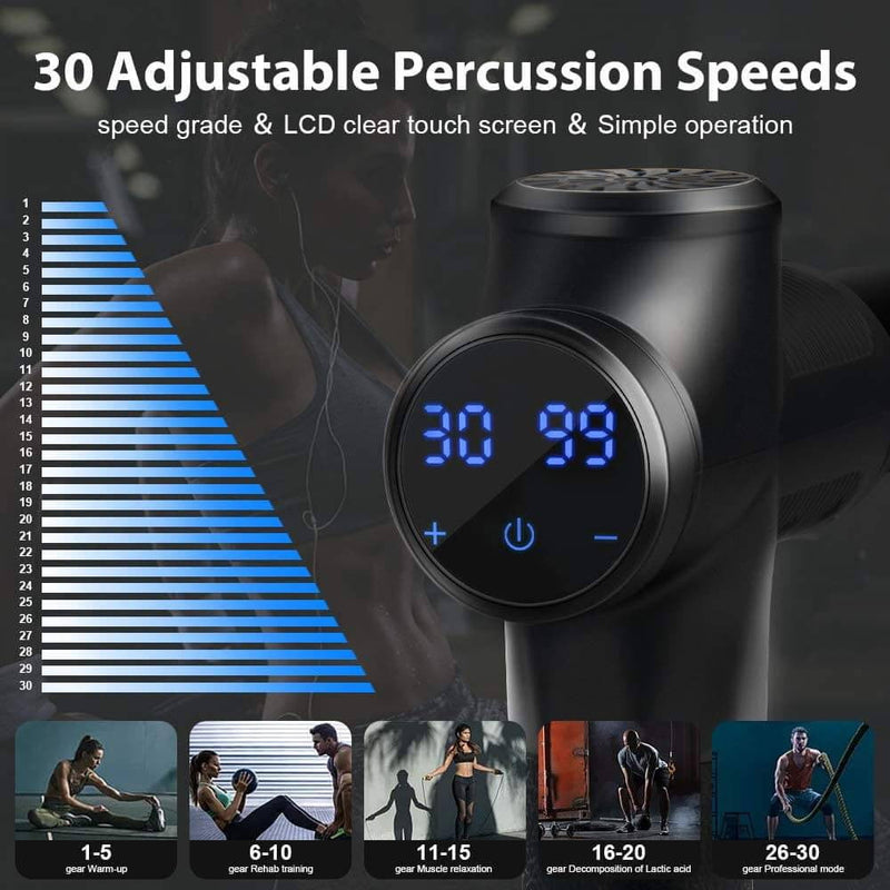 Hot🔥Massage Gun Deep Tissue - 30 Speed Massage Gun Handheld