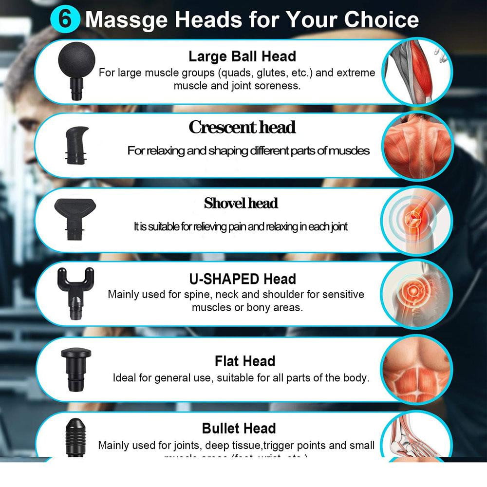 Electric Deep Muscle Relaxation Percussion Massage Gun Pain Relief Massager - KEPEAK-Pro