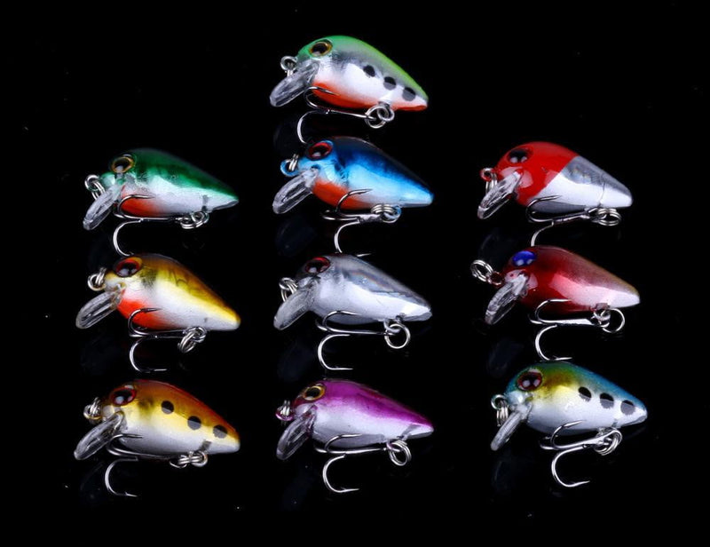 Kepeak ,  Popper Rattlin Saltwater Fishing Bait Kits with High Carbon Steel Treble Hook Tackle Kits - 56pcs