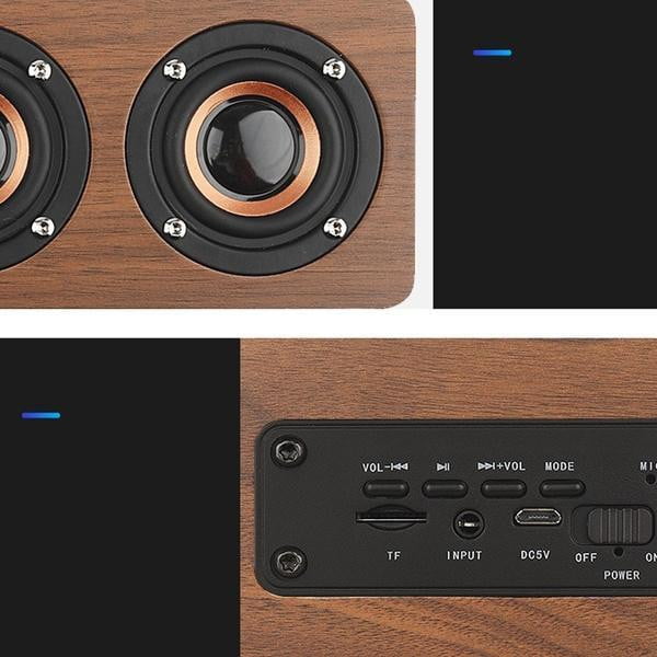 Kepeak  Supports TF FM Wooden Wireless Bluetooth Speaker