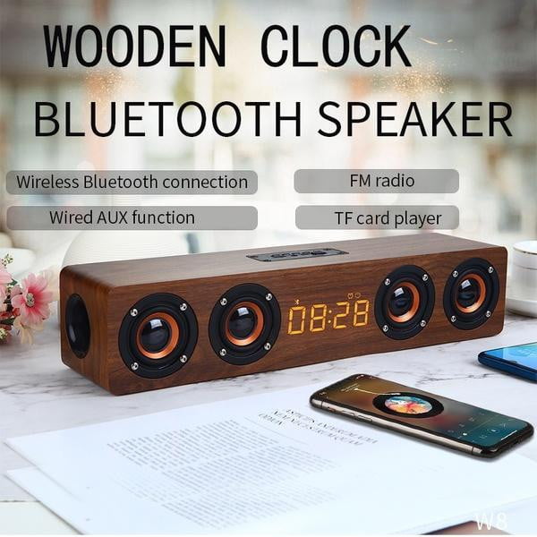 Kepeak  Supports TF FM Wooden Wireless Bluetooth Speaker