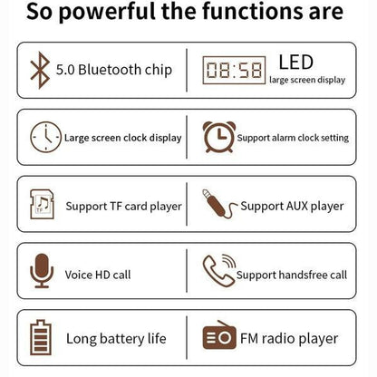 Kepeak  Supports TF FM Wooden Wireless Bluetooth Speaker - KEPEAK-Pro