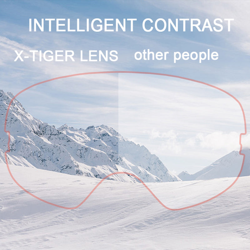 Ski Goggles Unisex Ski Glasses Double Layers UV400 Anti-Fog Big Ski Mask Glasses Skiing Snow Snowboard Goggles