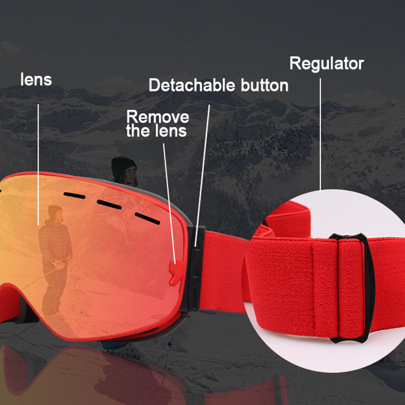 Ski Goggles Unisex Ski Glasses Double Layers UV400 Anti-Fog Big Ski Mask Glasses Skiing Snow Snowboard Goggles