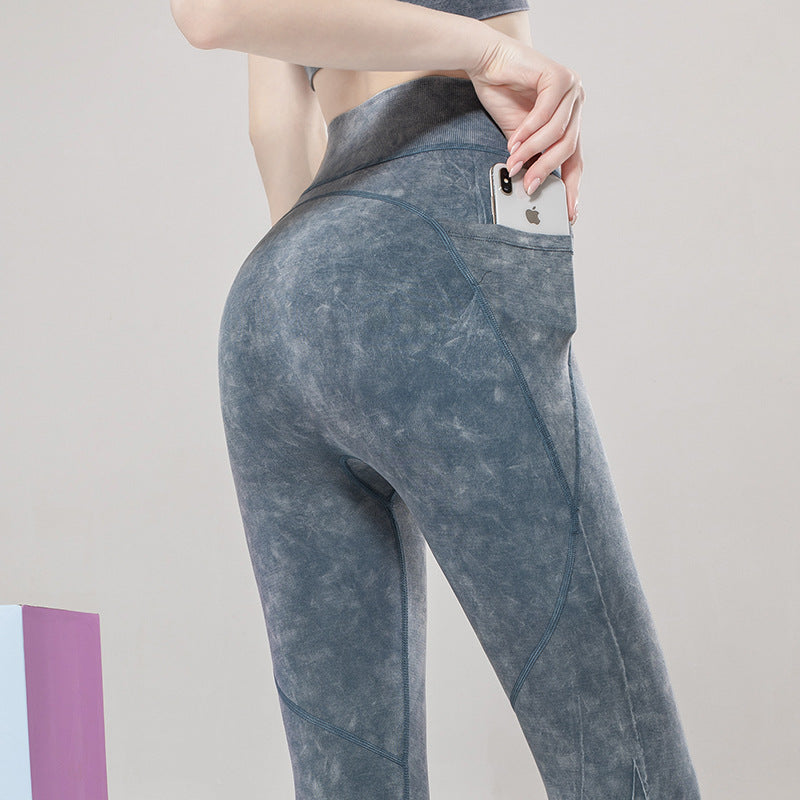 Kepeak High Waist Autumn and Winter Yoga Pants with Pockets, Tummy Control, Workout Pants for Women