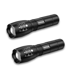 KEPEAK LED Flashlight, 5 Modes Tactical Flashlight, IPX5 Water Resistant, High Lumen, Zoomable Flashlight for Camping, Outdoor, Hiking, Emergency