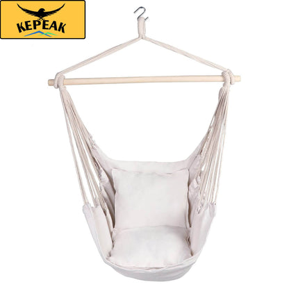 Kepeak Beige 320 Lbs-2 Cushion Bag Hammock - KEPEAK-Pro