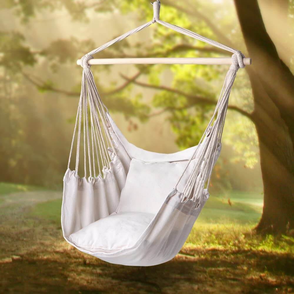 Kepeak Beige 320 Lbs-2 Cushion Bag Hammock - KEPEAK-Pro