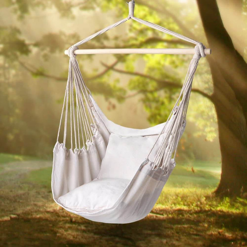 Kepeak Beige 320 Lbs-2 Cushion Bag Hammock