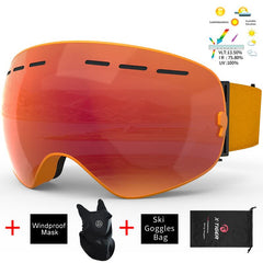 Ski Goggles Unisex Ski Glasses Double Layers UV400 Anti-Fog Big Ski Mask Glasses Skiing Snow Snowboard Goggles - KEPEAK-Pro